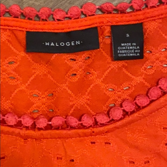 NWOT Nordstrom Halogen Orange Sleeveless Blouse💕 - Picture 5 of 5